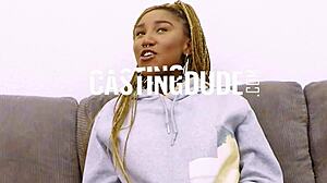 this big tits ebony teen showed off deep throat game