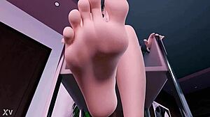 K-on feet fetish with petite japanese girl
