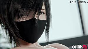 yuffie kisaragi final fantasy 7 animation play