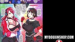 MYDOUJINSHOP shows two busty strippers in degrading acts