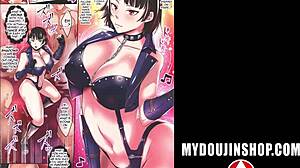 MYDOUJINSHOP shows two busty strippers in degrading acts