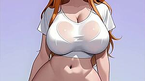 chicas anime quitandose la ropa