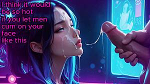Anime Face Cum: Seductive Heat