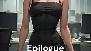 sissy caption slideshow with genderbender boss at work