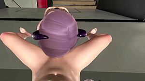 big tits succubus amber strokes big dick with moans