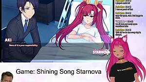 Vtuber plays lewd aki route