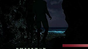 Zoe gives handjob and titjob at beach ending in facial