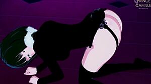 anime girl perfect body fucked doggystyle pov
