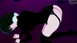 anime girl perfect body fucked doggystyle pov
