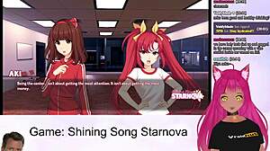 Vtuber plays lewd aki route