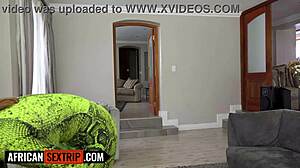 Thick ebony gives dance lessons then gets fucked rough in every pose