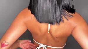 Big tits colombian brunette gets fucked hard