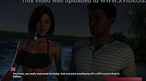 Dominos beach 13 zoe hj bj and fingering fun