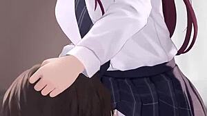 Hentai video shows both their first time