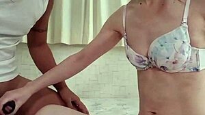  asian japanese woman performs striptease and pussy show