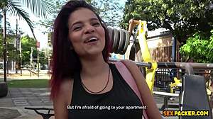 this big tits latina surprised me by taking full control and riding
