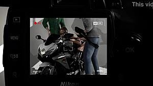 Hot slut fucked during photo shoot