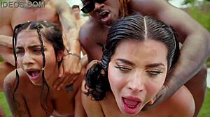 Gangbang sara retali and yasmina khan fucked