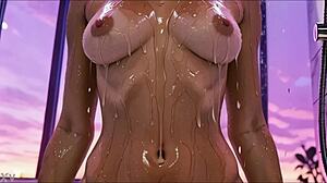 Chochiro Takes Hot Shower