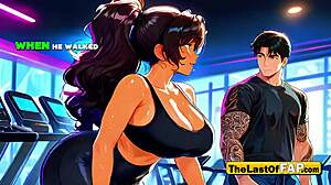  twenty four hour gym creampie in ai generated hentai