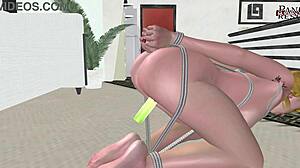 animated cartoon shows a girl in office