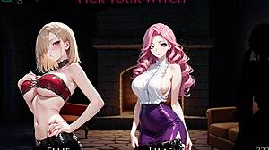 Mature witch wants you to be a good boy in hentai clicker game lich x coven ep6