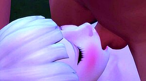 3d hottie gets fucked hard in the forest anime scene