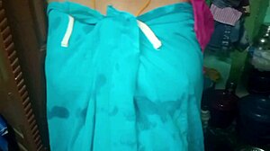 Indian bhabhi shows big boobs during homemade bathroom anal