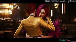 aurore cassel and song so mi share lesbian kissing in cyberpunk