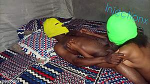petite really made a loud grinding on the big black cock