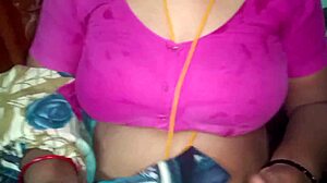 Indian bhabhi shows big boobs during homemade bathroom anal
