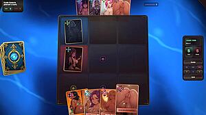 Arcaone hentai game ep 1 lesbian harem card sex fight