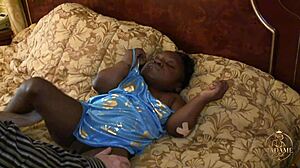 petite black midget gets licked before fun