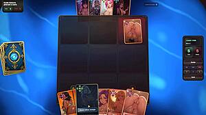 Arcaone hentai game ep 1 lesbian harem card sex fight