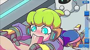Banging femboy robots in fembot vending machine game