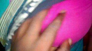 Indian bhabhi shows big boobs during homemade bathroom anal