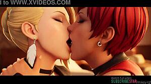 Mature x vice lesbian kissing scene