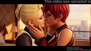 Mature x vice lesbian kissing scene