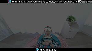 Sexy japanese girl sucks cock before hard fuck