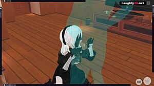 Nier Automata 2b Gets Fucked Hard And Creampied In Bondage
