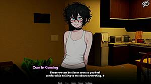 my femboy roommate cosplayer sucks my cock at night