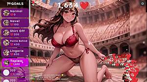 Brave Spartan Warrior Strips For Your Pleasure In Hentai Clicker Game