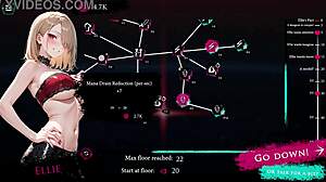 sexy blonde witch gives amazing blowjobs in hentai game