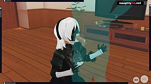 Nier Automata 2b Gets Fucked Hard And Creampied In Bondage