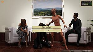 bound to college petting the latex dog while we masturbate