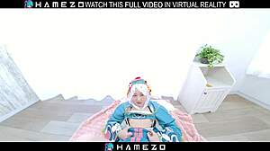 Sexy japanese girl sucks cock before hard fuck