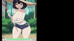 bug huntress wants to battle hentai game outdoor ass gape with anal beads