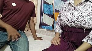 Bhabhi begs devar for rough sex before market
