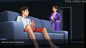 Turning stepson into sex slave to fuck him dry in summertime saga