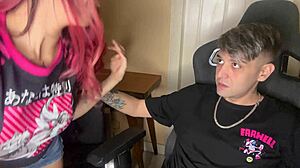 surprised by my stepsister watching hentai ends in anal